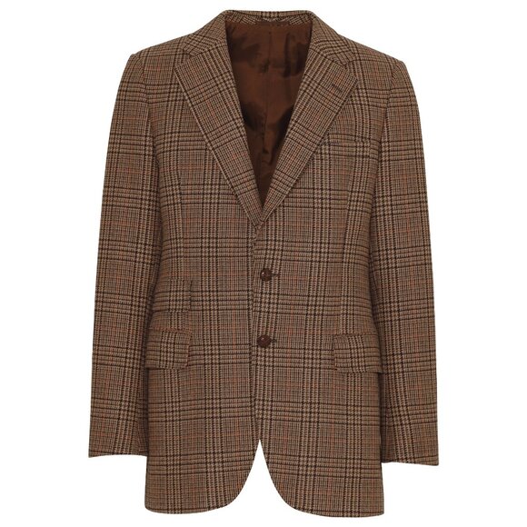 Austin Reed (Sweden) 70s, Glen Check, Brushed Wool Tweed, Swedish Licensing - Picture 1 of 12